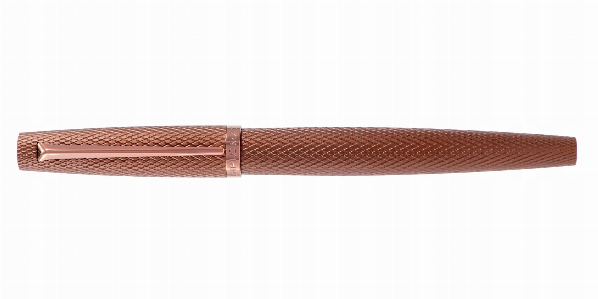 Pióro wieczne DIPLOMAT Viper, guilloche, F, brązowe – Elegancja i precyzja w każdym detalu