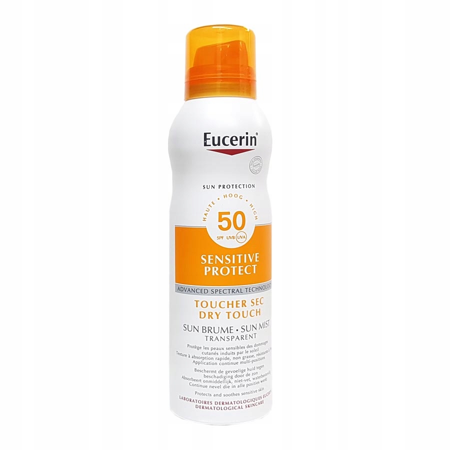 Eucerin Sensitive Protect Transparent Mist mgiełka do opalania SPF50 – Skuteczna ochrona przed słońcem