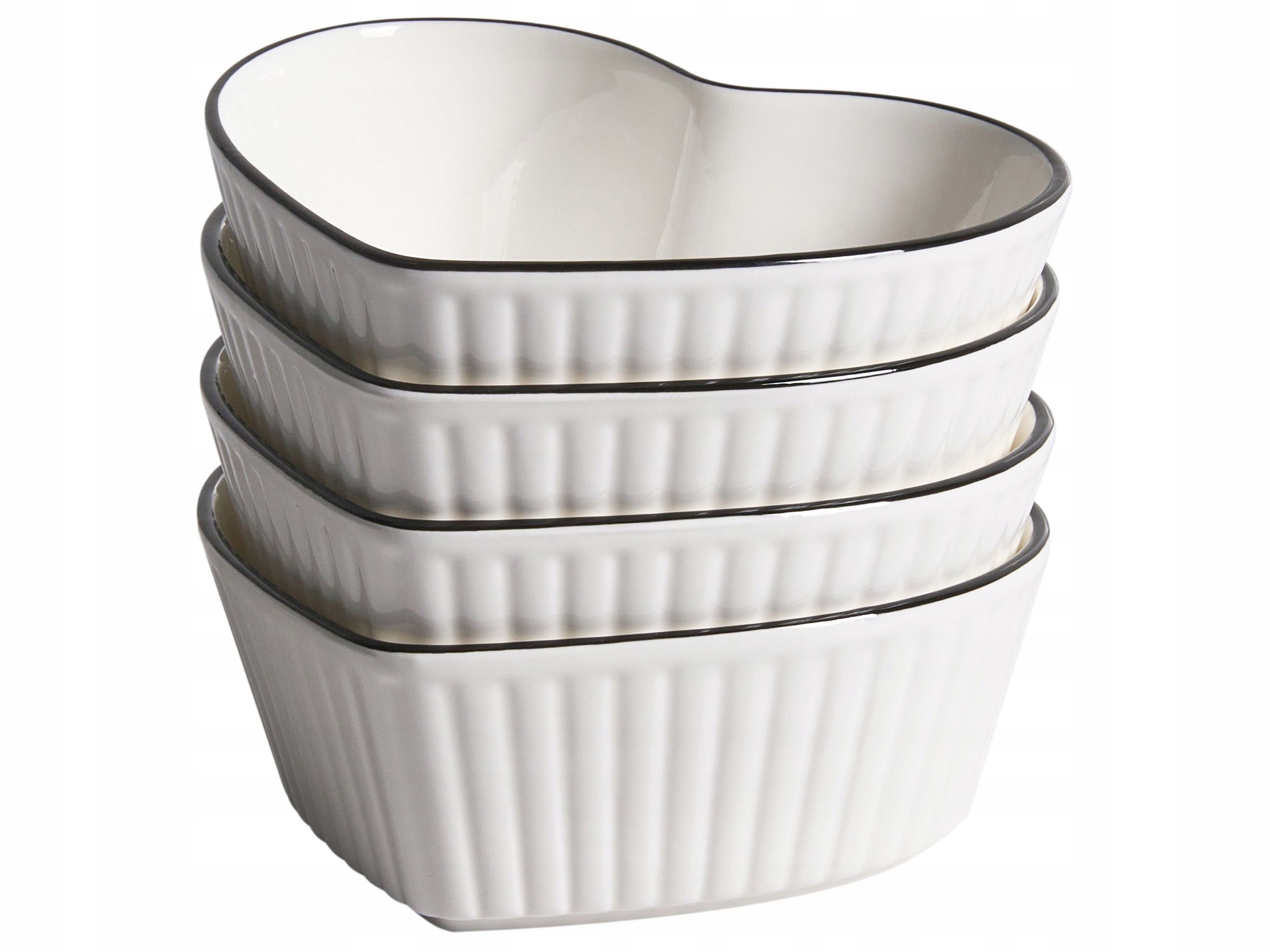 Zestaw 4 miseczek MACE Porcelana Biały – Elegancja i funkcjonalność na Twoim stole
