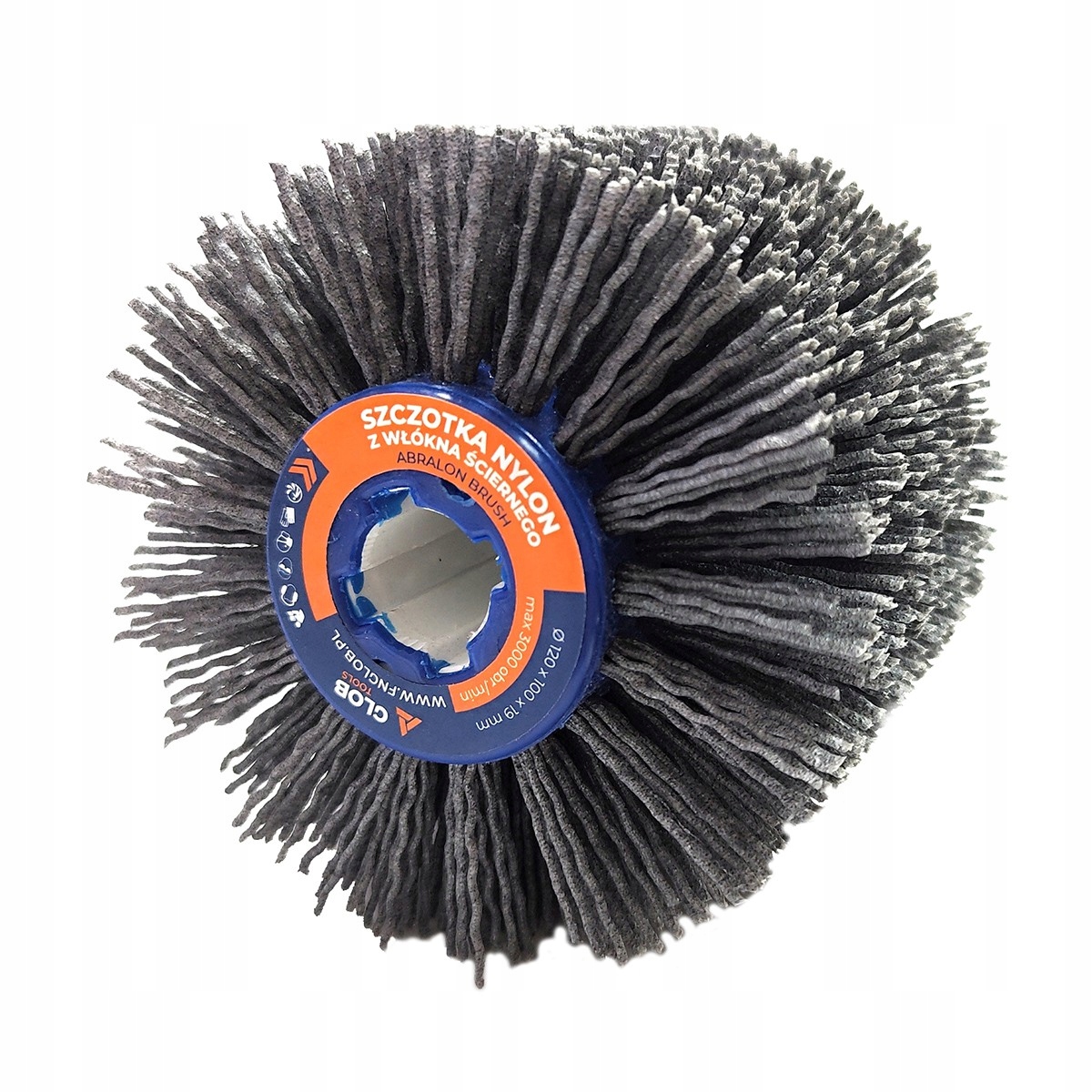 Szczotka do postarzania drewna Glob Tools z włókna ściernego 120x100x19mm
