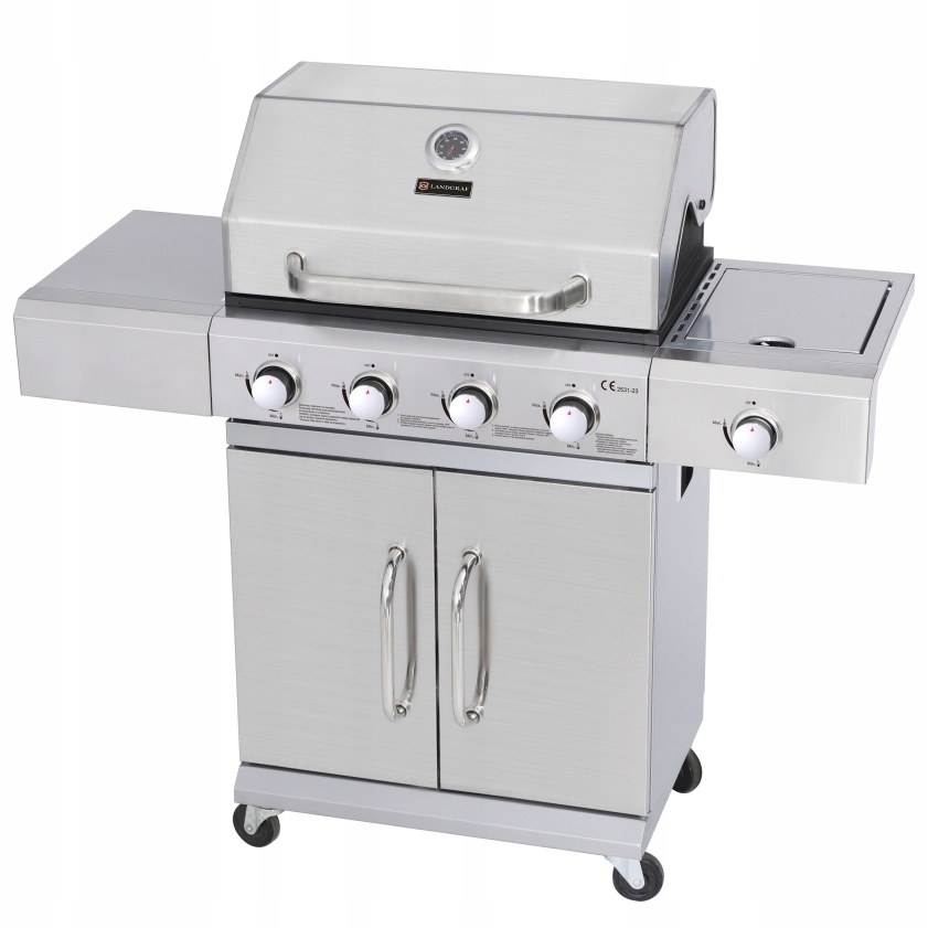 Grill gazowy ogrodowy termometr 13,7 kW TRIPLE PORK – Idealny do Twojego ogrodu