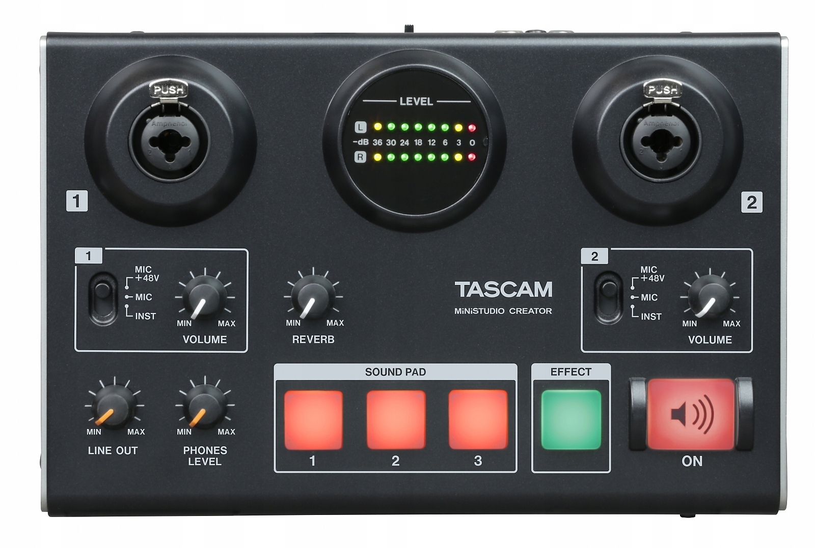Funkcje efektów głosowych w Tascam US-42B