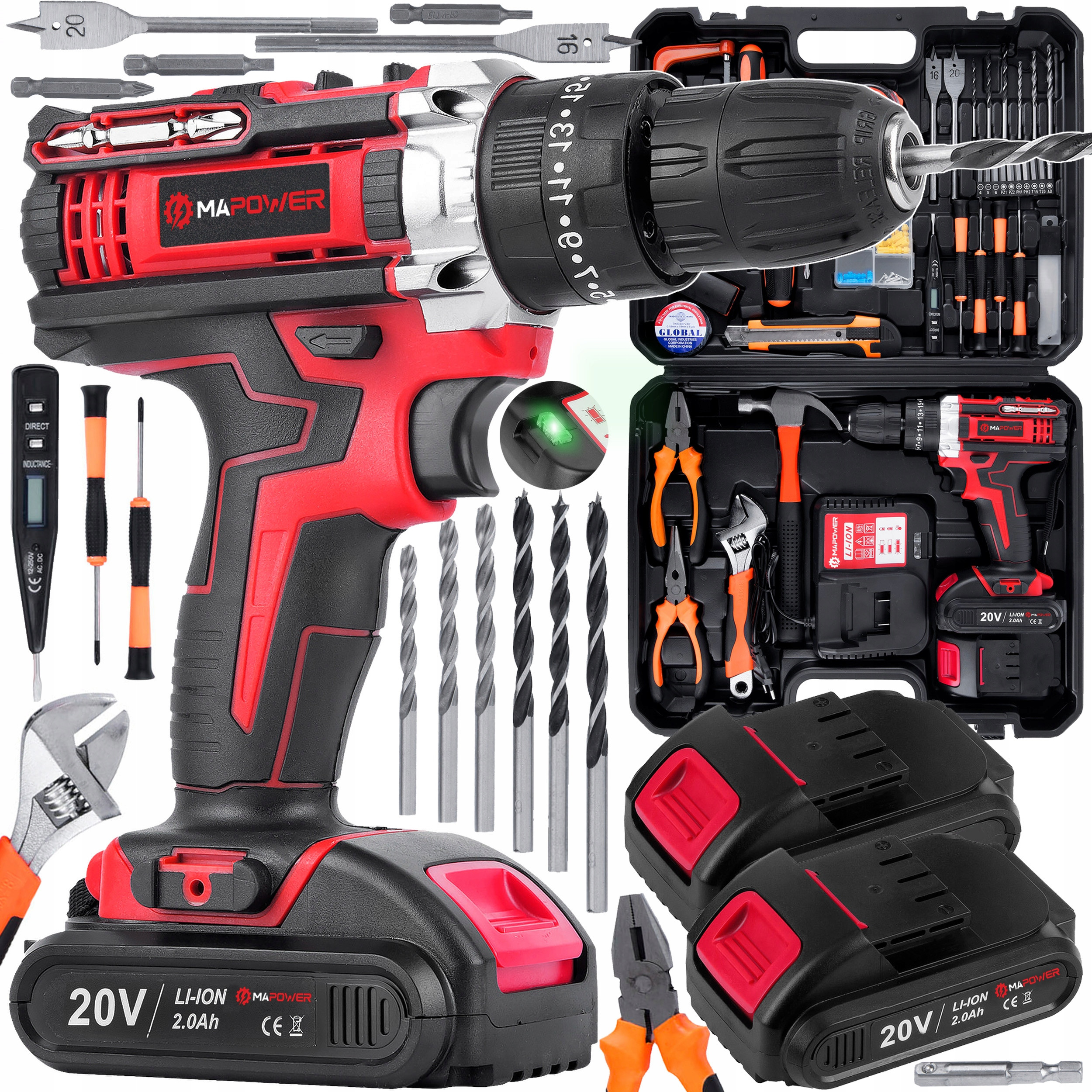 Wiertarko-wkrętarka MAPOWER MPCD01 – Niezbędne narzędzie dla każdego majsterkowicza