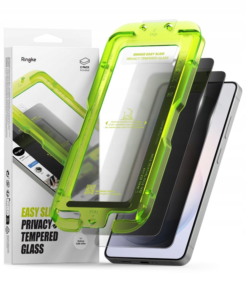 SZKŁO PRYWATYZUJĄCE RINGKE EASY SLIDE 2-PACK GALAXY S26 ULTRA – Ochrona i prywatność w jednym