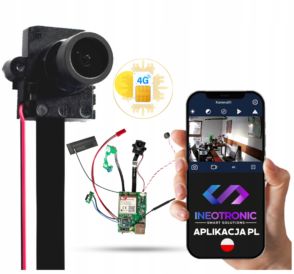 Mini Kamera 4G WiFi IP055-A1 – Innowacyjny podgląd w jakości 4K