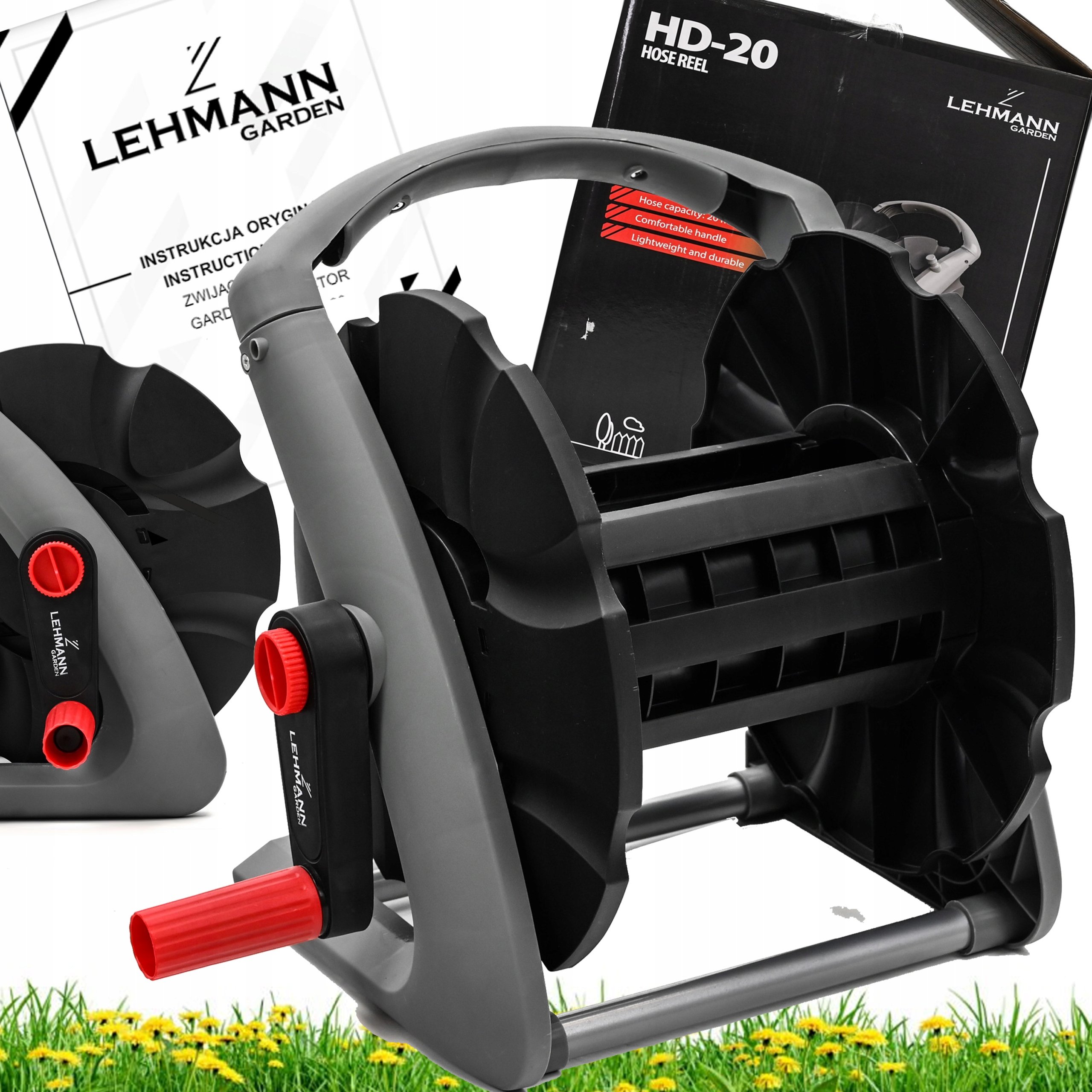 Zwijacz bęben na wąż LGAHD-2003 – Doskonałe rozwiązanie do ogrodu