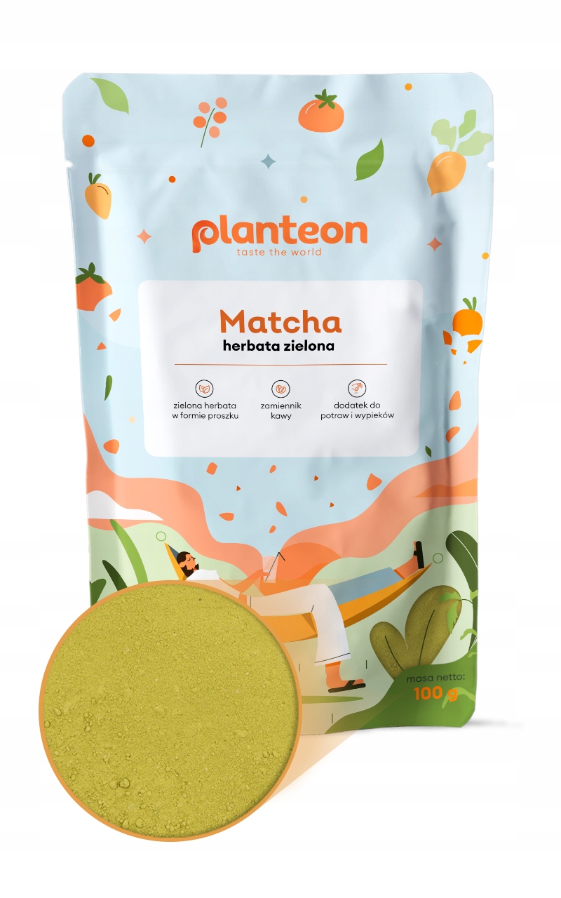 Herbata zielona Matcha w proszku 100g - Planteon