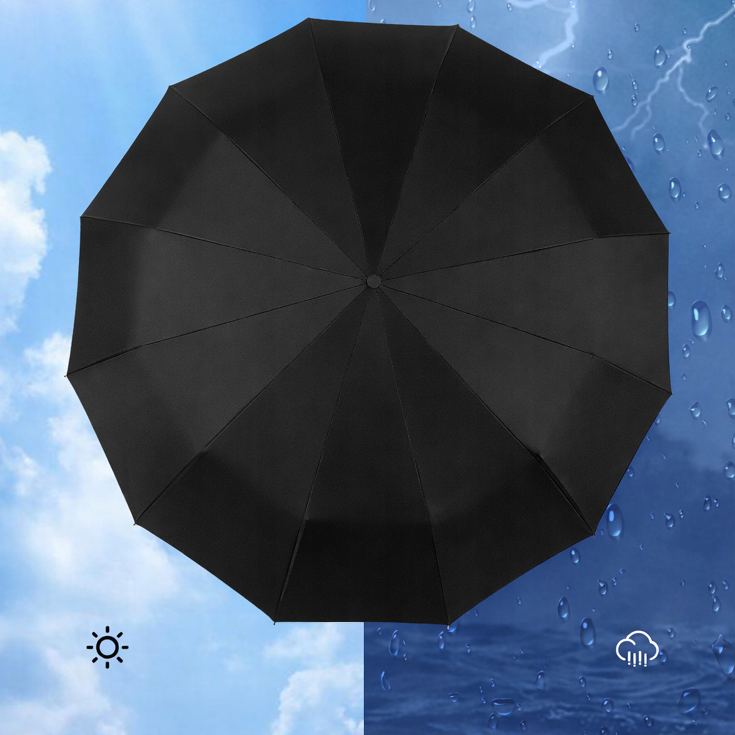 Stabilność i Odporność na Wiatr – Parasol z 12 Żebrami