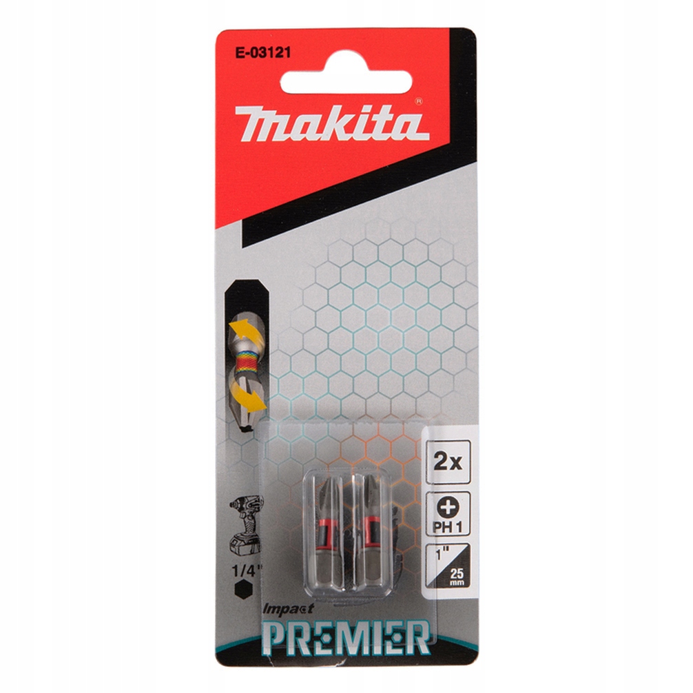 Makita Końcówka Wkrętakowa PH1-25mm /2szt. Impact Premier – Niezawodność w Twoim warsztacie