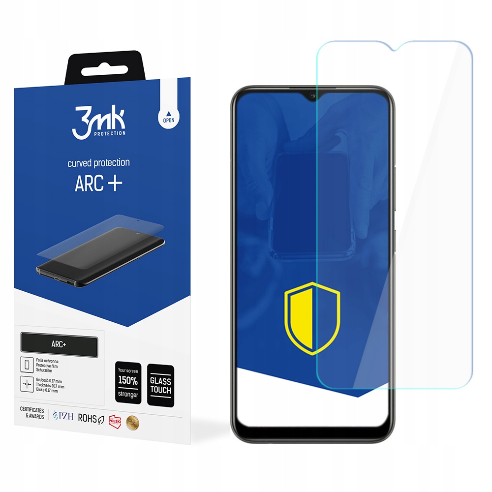 Wzmocnienie ekranu o 150% dla większej trwałości