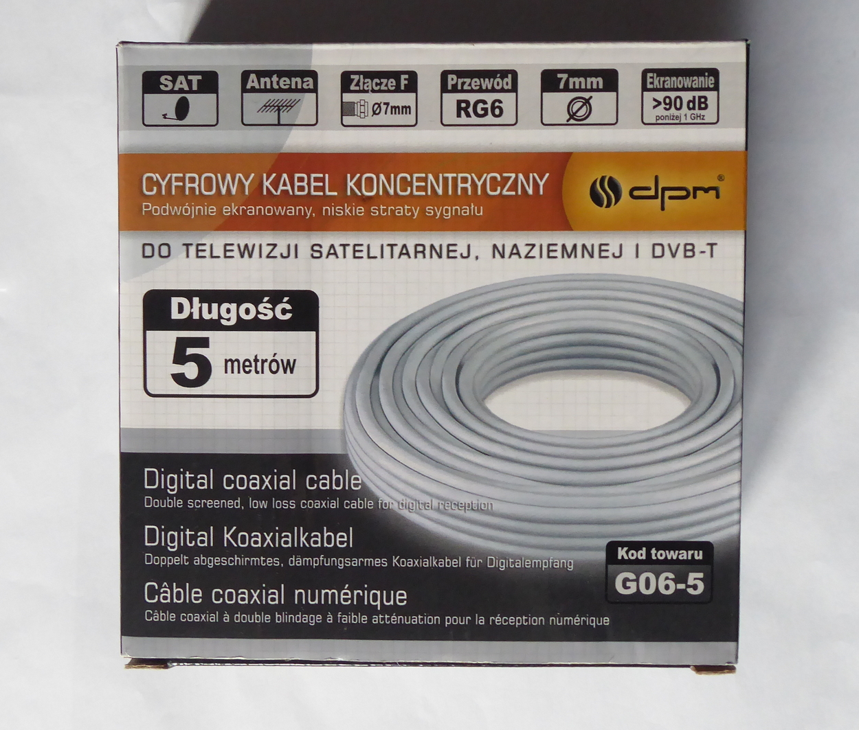 Kabel koncentryczny RG6, 1 mm CCA – Idealne rozwiązanie do instalacji antenowych