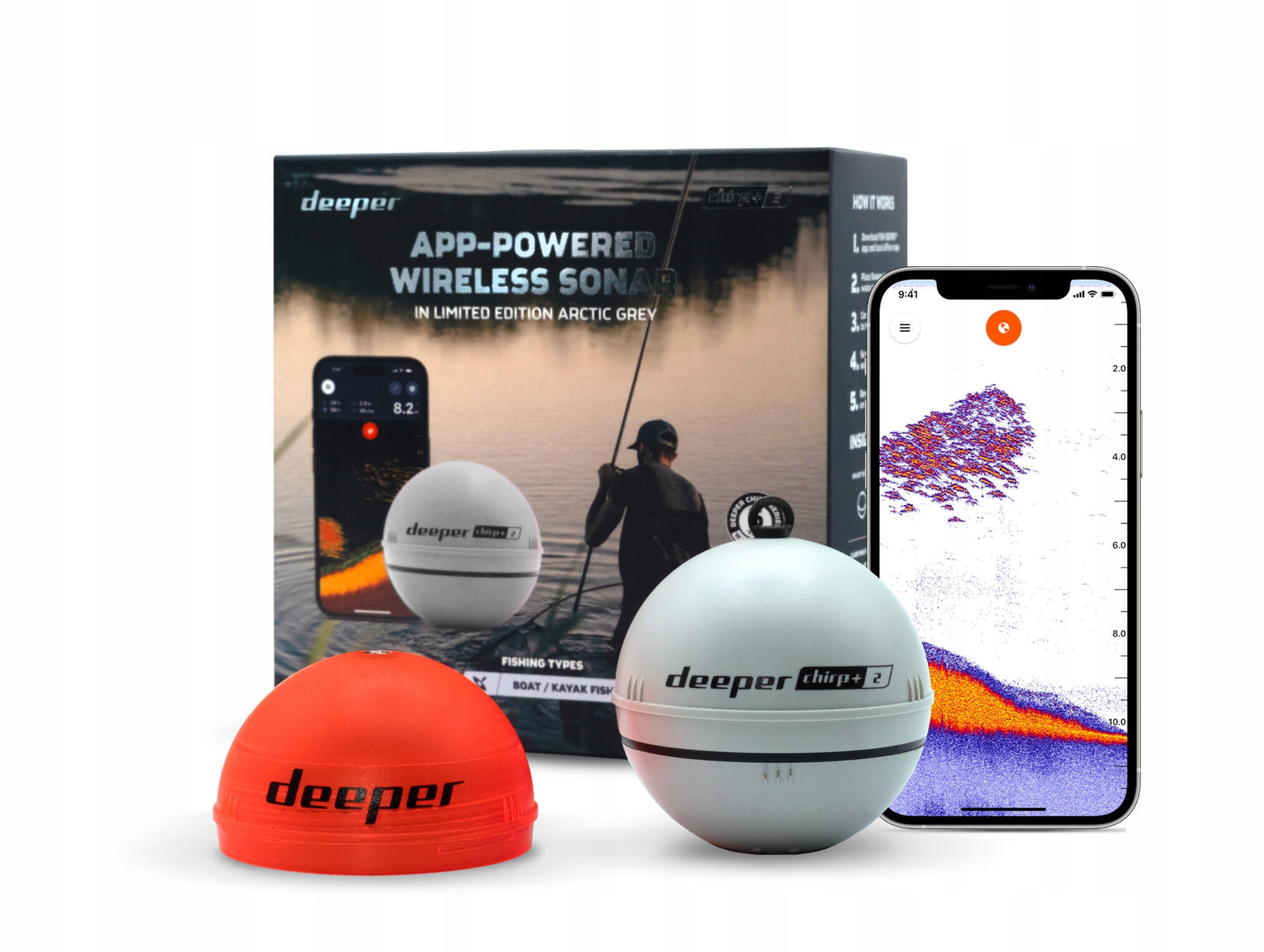 Echolotas Deeper Smart Sonar CHIRP+ 2.0 – Twoje wsparcie w wędkowaniu