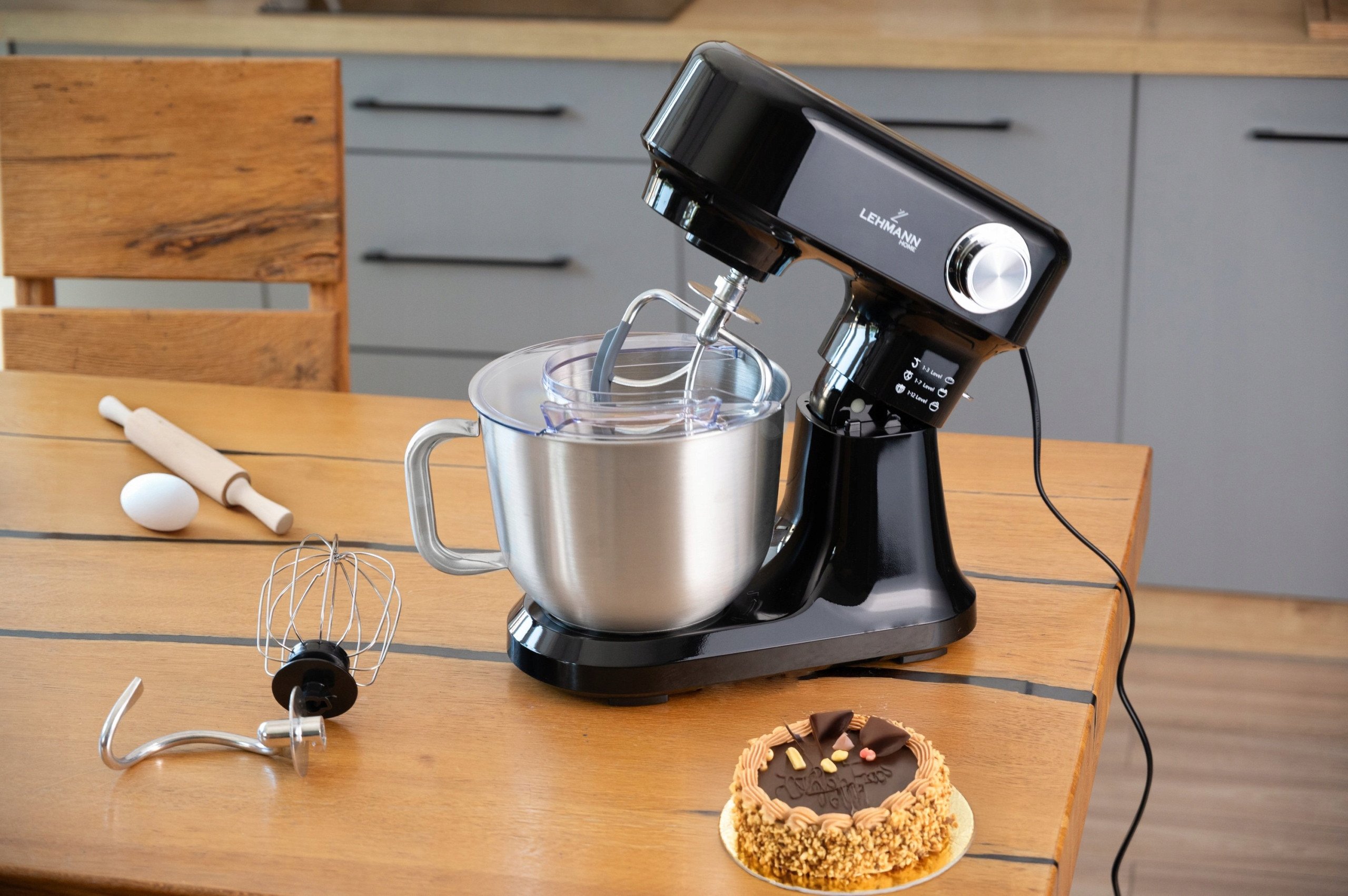 ROBOT PLANETARNY KUCHENNY MIKSER 3x MIESZADŁA DUŻA MISA HAK CIASTA CHLEBA Marka Lehmann