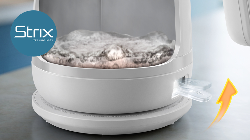 Bezpieczne użytkowanie z zabezpieczeniem przed włączeniem pustego czajnika