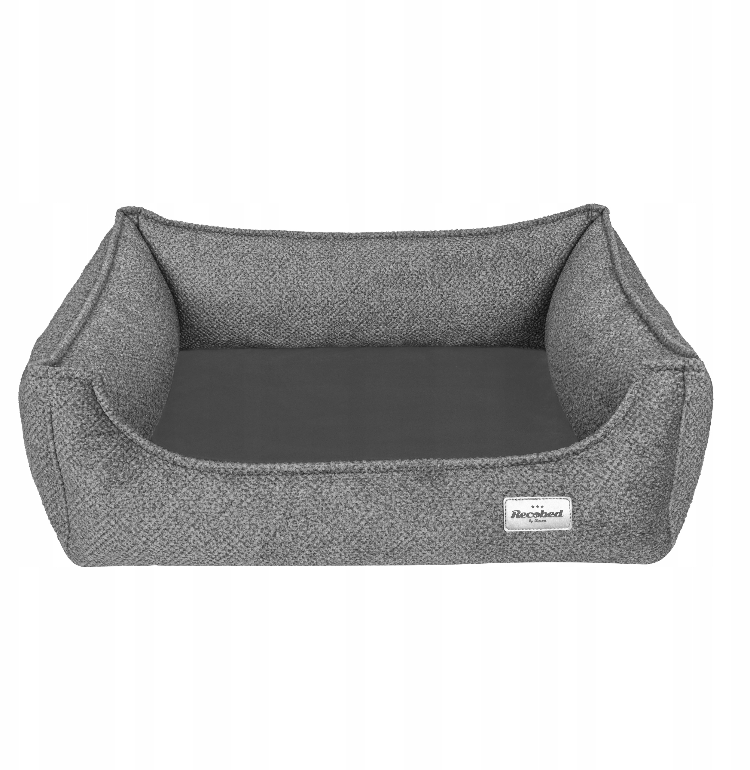 RECOBED Kanapa Bukla szary L 100x80cm – Komfortowe legowisko dla Twojego pupila