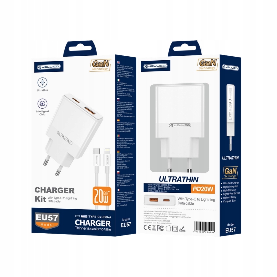Zestaw z kablem USB-C - Lightning