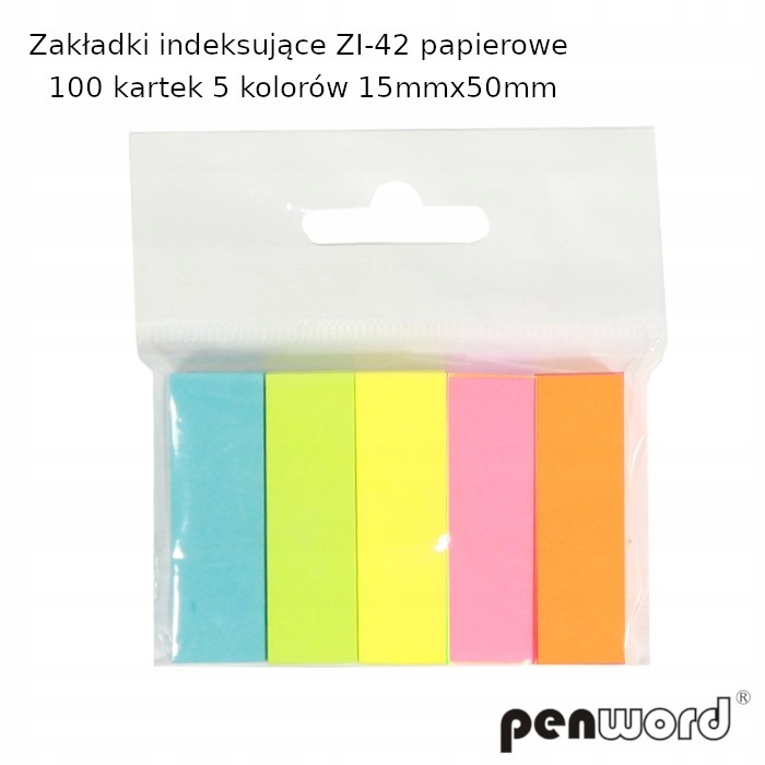 Praktyczne i łatwe w użyciu zakładki papierowe