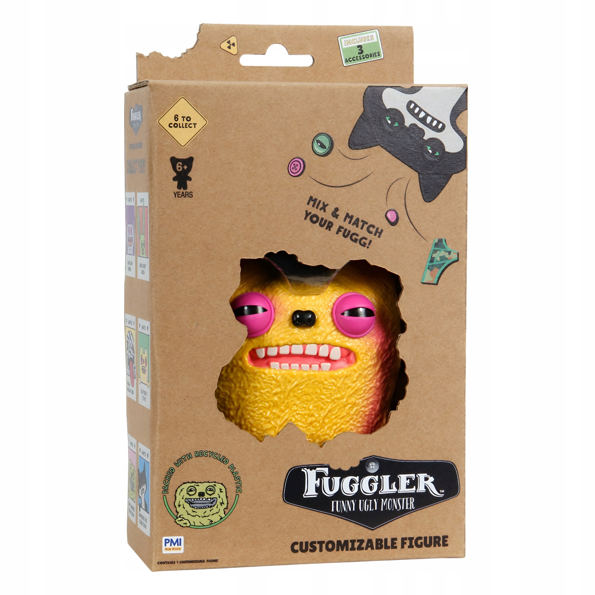 FUGGLER S1 CUSTOMIZABLE FIGURES 11,5 CM - OLD TOOTH TIE DYE – Stwórz swoje własne brzydkie potwory