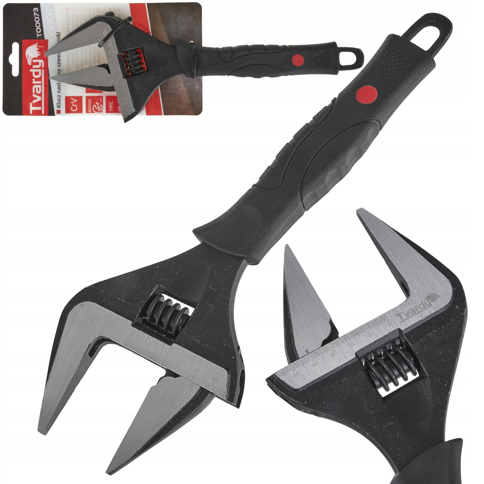 Wide adjustable Swedish wrench 12