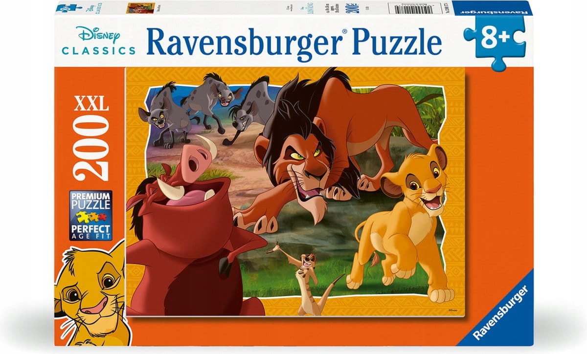 Puzzle 200 Disney Król Lew – Wspaniała zabawa dla dzieci