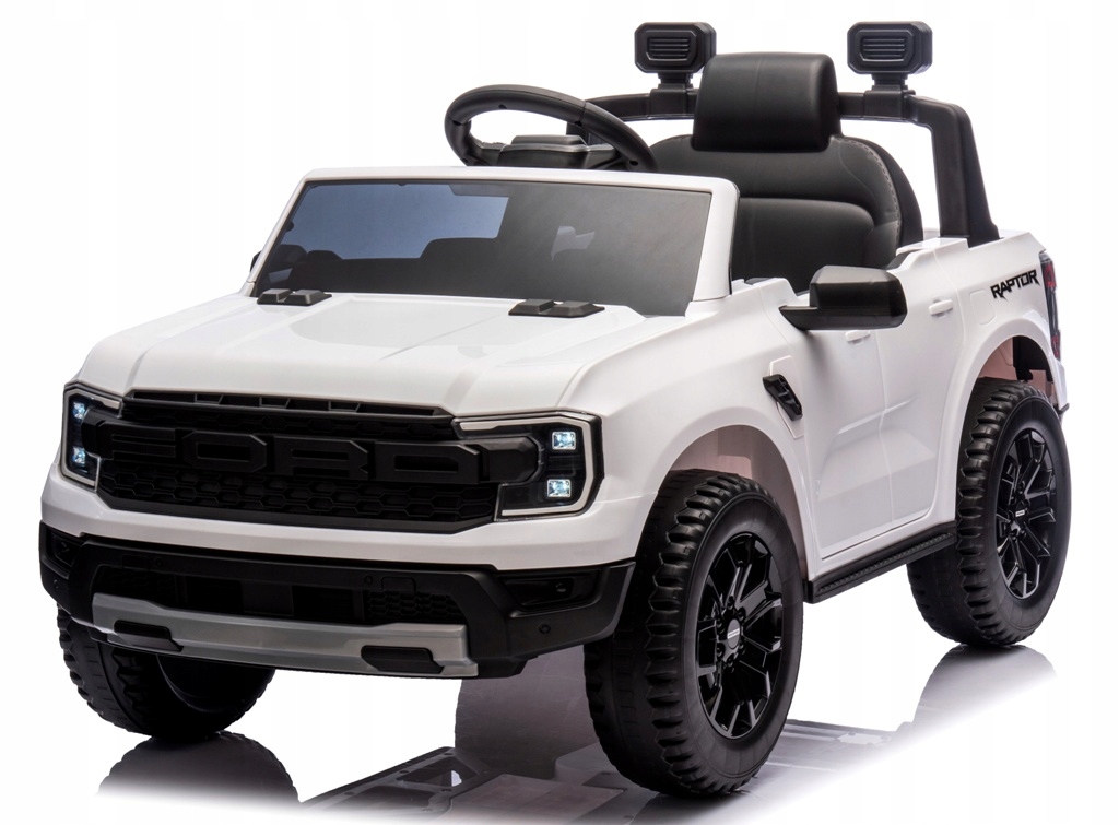 FORD RANGER Raptor BIAŁY – Sportowy samochód na akumulator dla dzieci