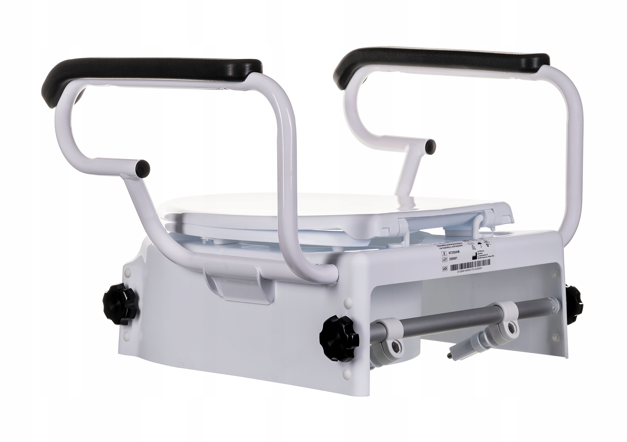 Nasadka podwyższająca na toaletę z uchwytami NT200AM – Komfort i bezpieczeństwo w łazience