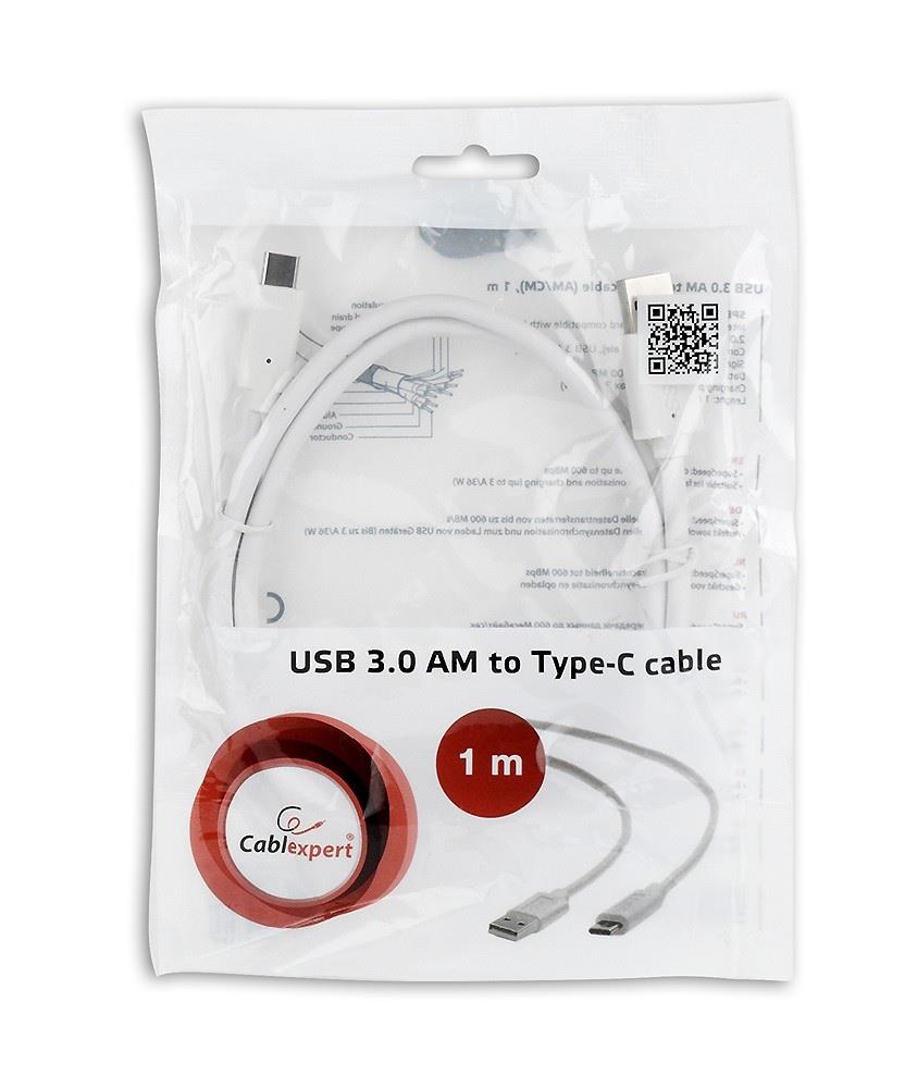Kabel USB-A - 1 m Biały (CCP-USB3-AMCM-1M-W) – Idealne połączenie dla Twojego komputera