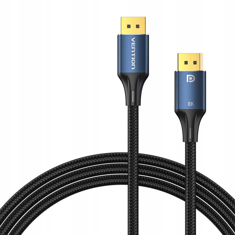 Kabel Vention DisplayPort 1.4, 8K 60Hz/ 4K 120Hz – Wysoka jakość obrazu i niezawodność