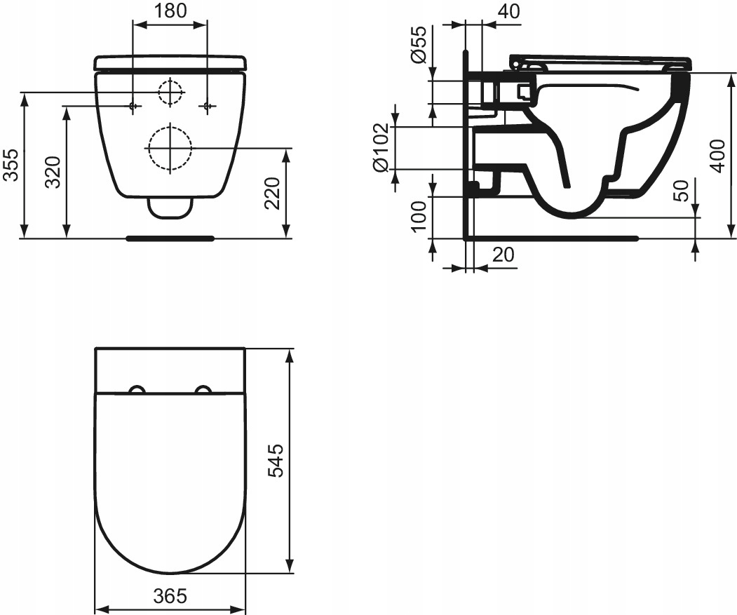 Wymiary idealnie dopasowane do każdej łazienki