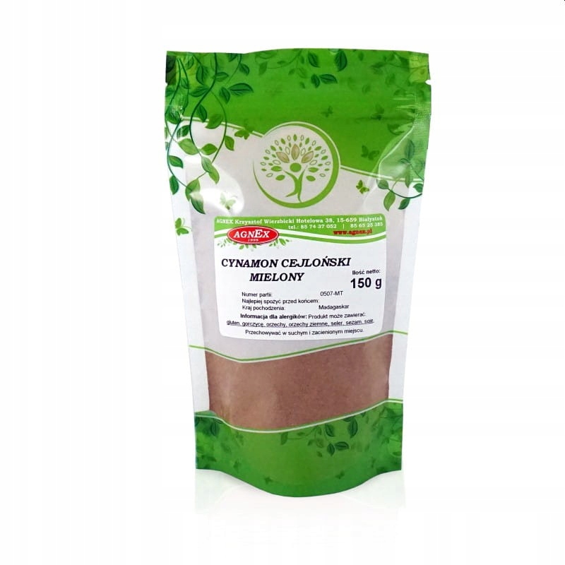 Cynamon mielony cejloński w proszku - przyprawa korzenna 150g