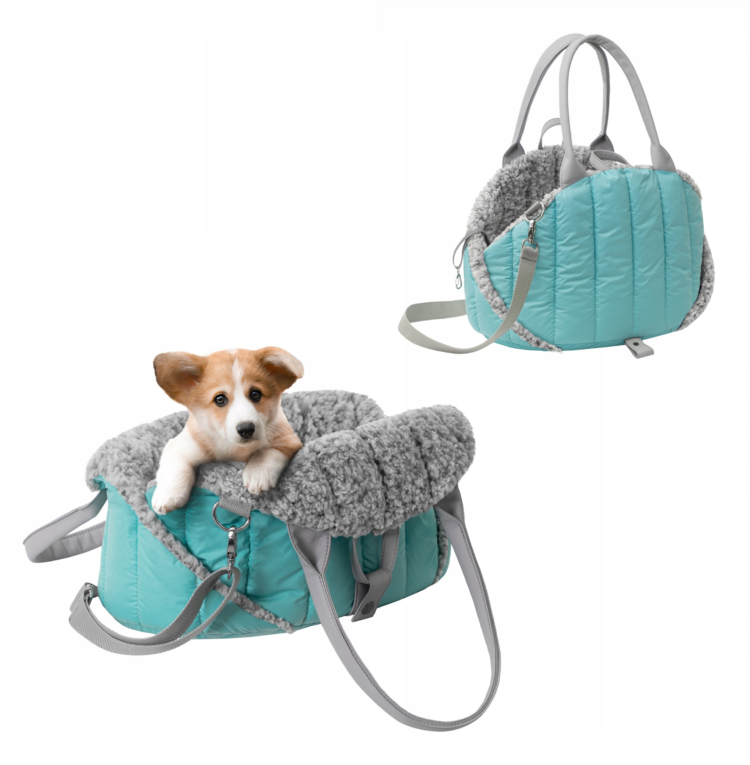 DOGGY R2 TORBA SEA SHELL TURKUSOWY – Luksusowy transporter dla Twojego pupila