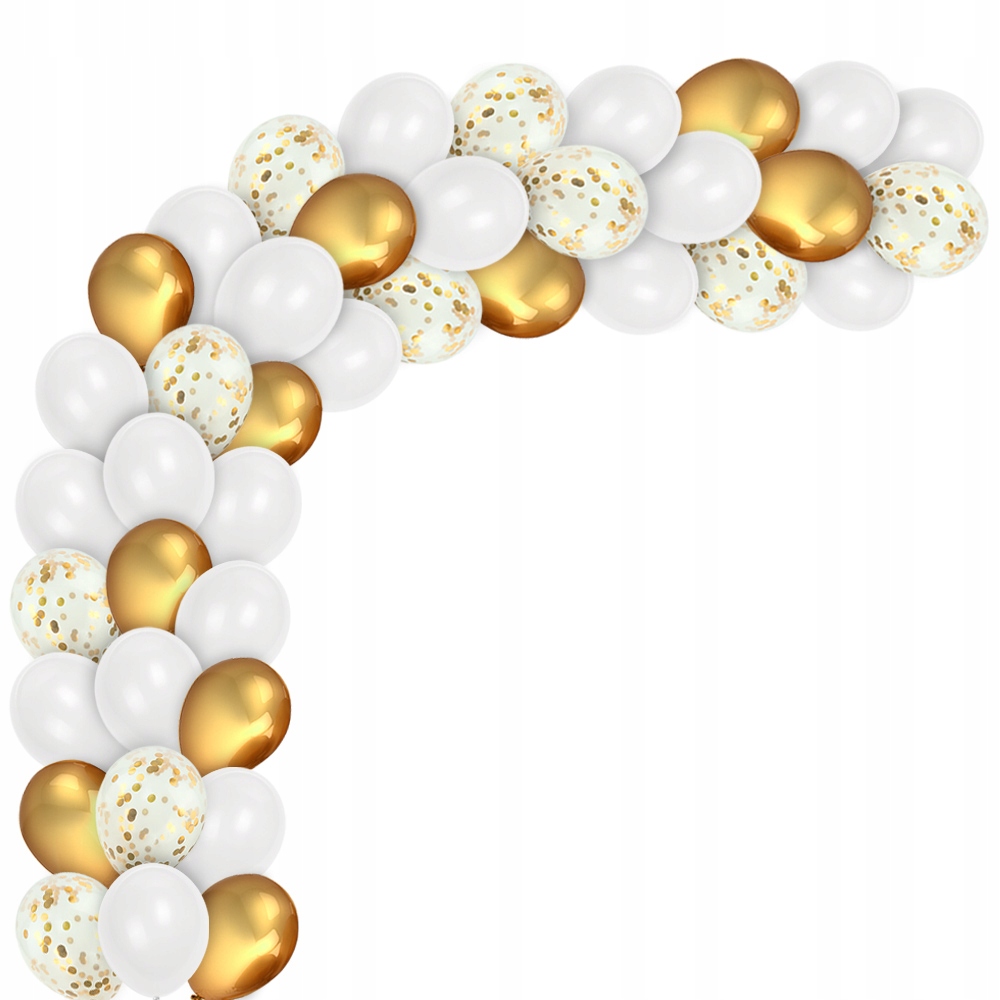 Wysokiej jakości balony lateksowe z konfetti – Elegancki akcent na komunię