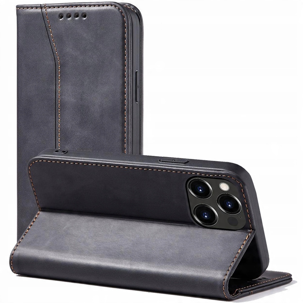Magnet Fancy Case – Etui z klapką do iPhone 14 Plus w kolorze czarnym
