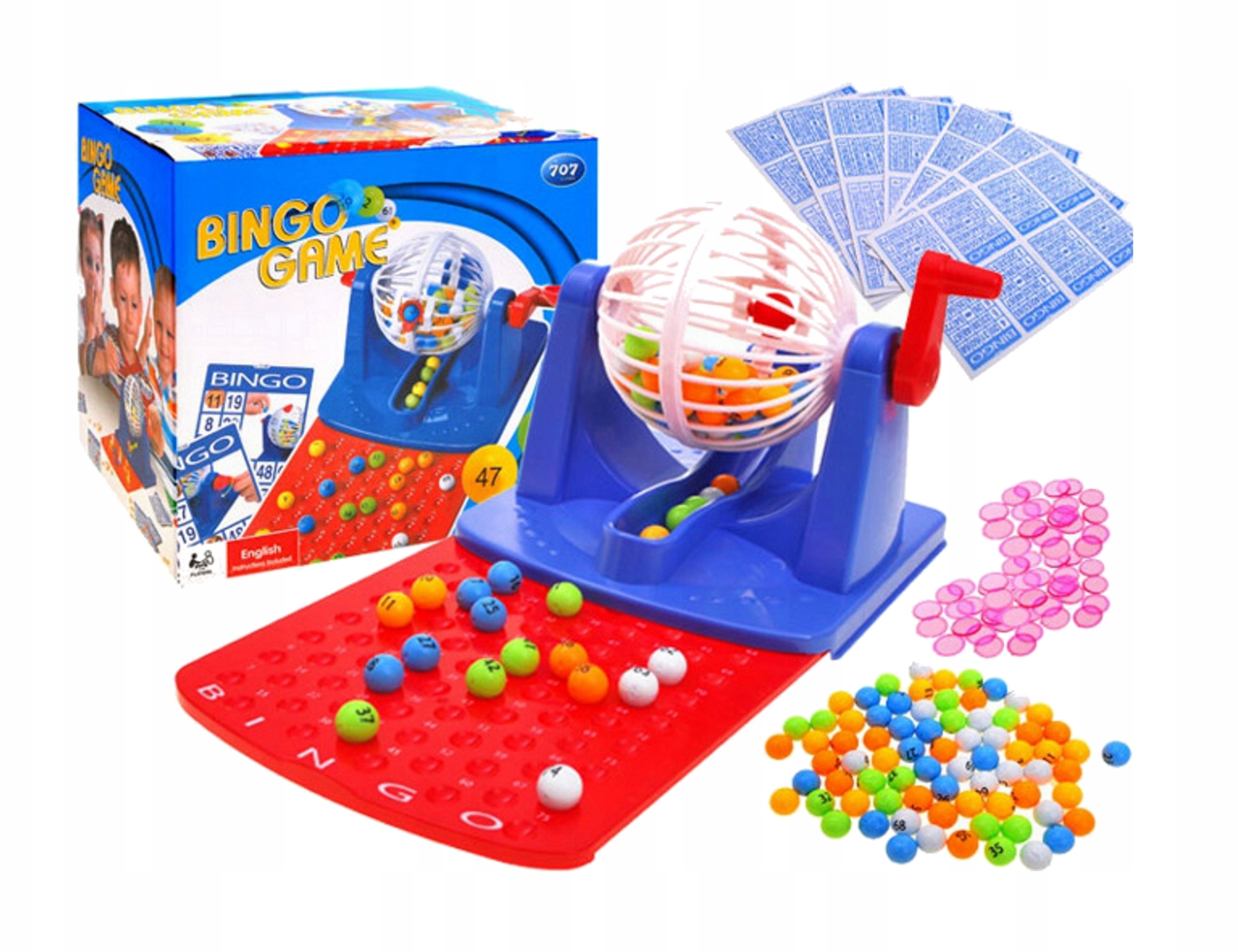 Bingo liczbowa Gra Rodzinna GR0251 – Doskonała zabawa dla całej rodziny