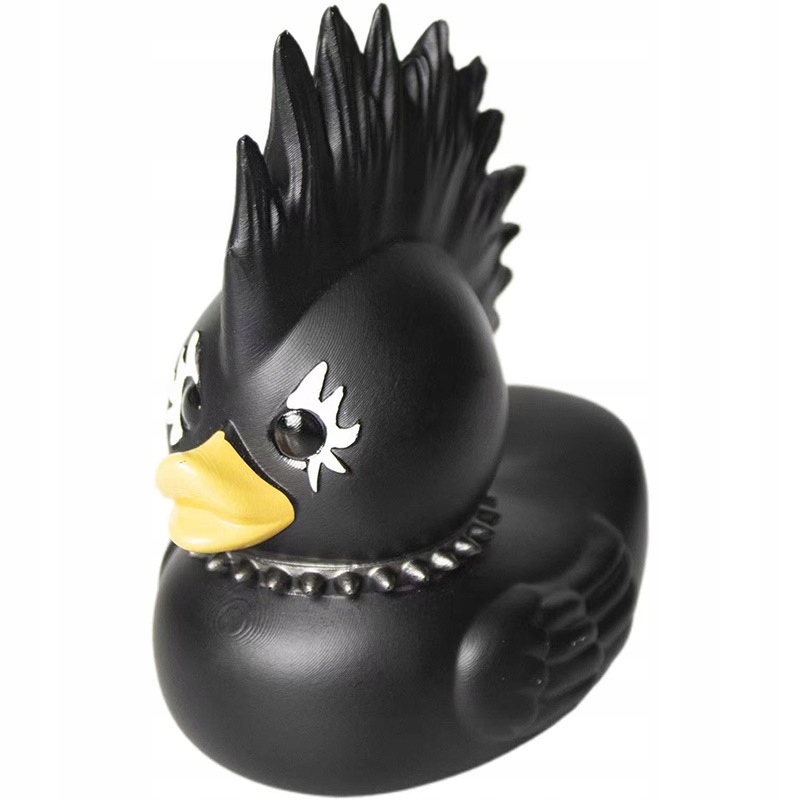 Kaczka KĄPIELOWA GOTHIC duck HEAVY METAL Irokez Czarna – Wyjątkowy prezent dla miłośników gotyku