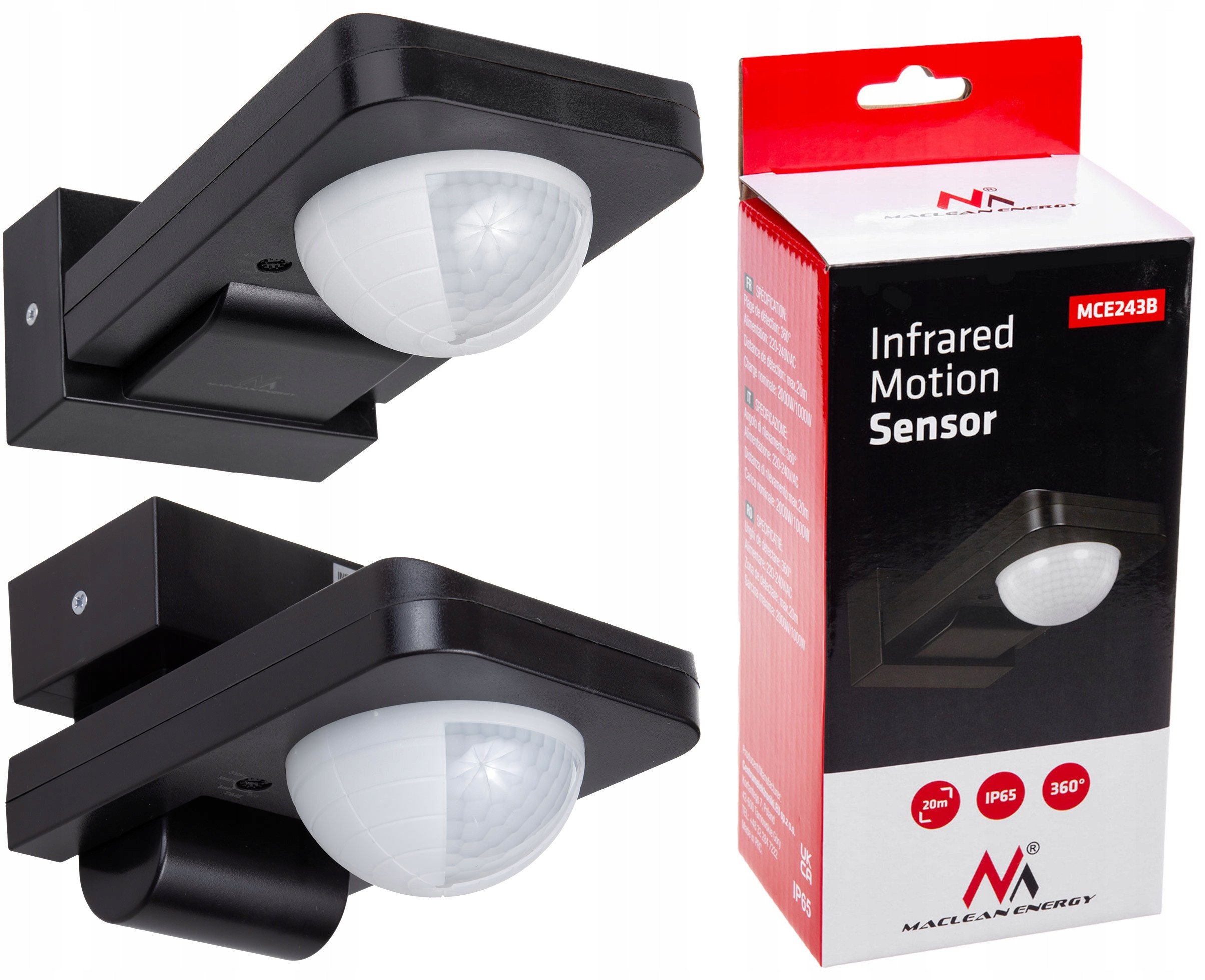 Czujnik ruchu PIR Maclean MCE243 B – Nowoczesne rozwiązanie dla Twojego domu