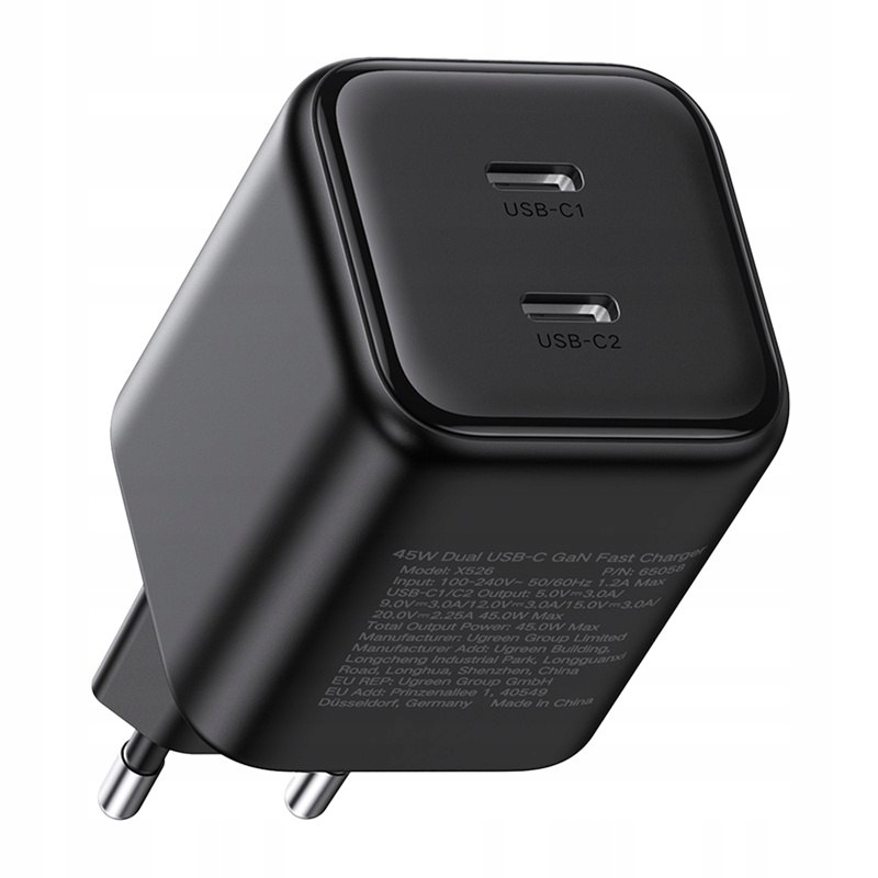 Ładowarka Dual USB-C 45W X526 – Wydajność i mobilność w jednym