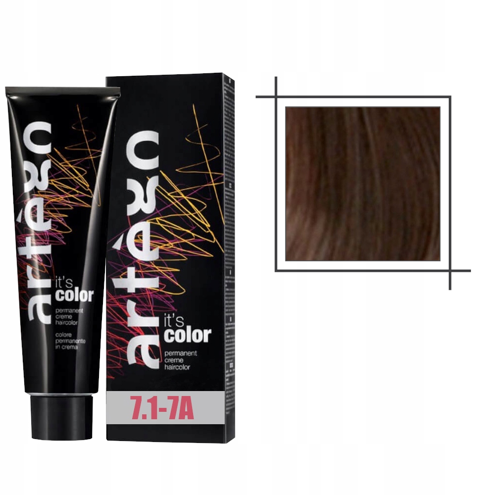 Artego It's Color Farba do włosów w kremie 150ml - Popielaty Blond (7.1 - 7A)