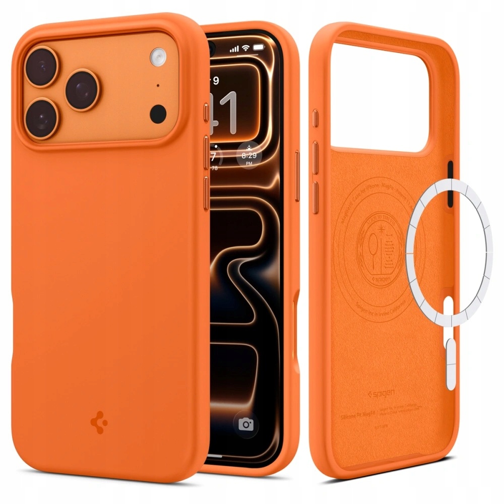 SPIGEN SILICONE FIT MAG MAGSAFE IPHONE 17 PRO MAX COSMIC ORANGE – Styl i ochrona w jednym