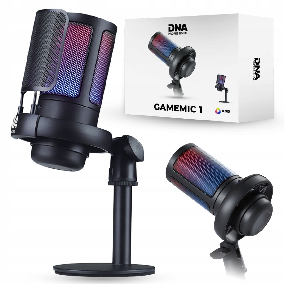 GAMEMIC 1 – Mikrofon pojemnościowy USB RGB do ko