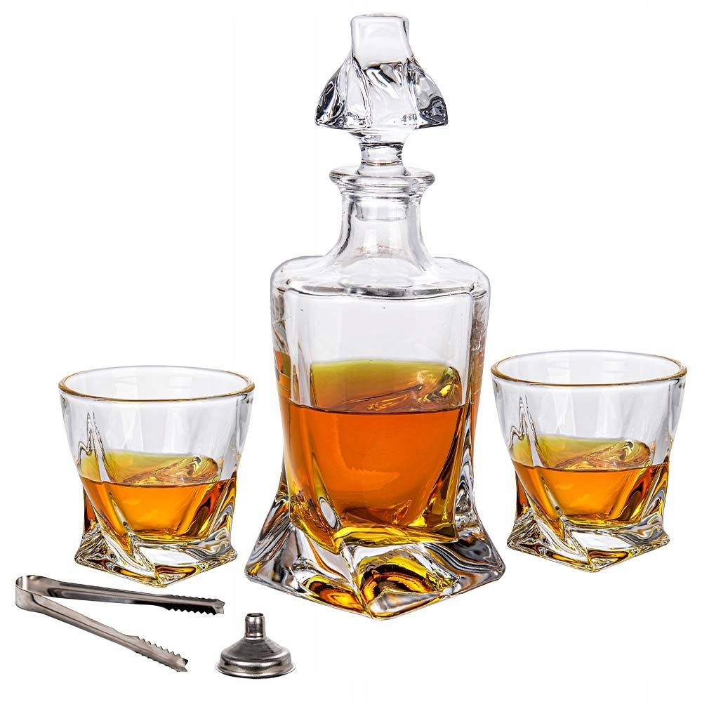 Akcesoria do Whisky – Kamienie, Szczypce i Lejek w Zestawie