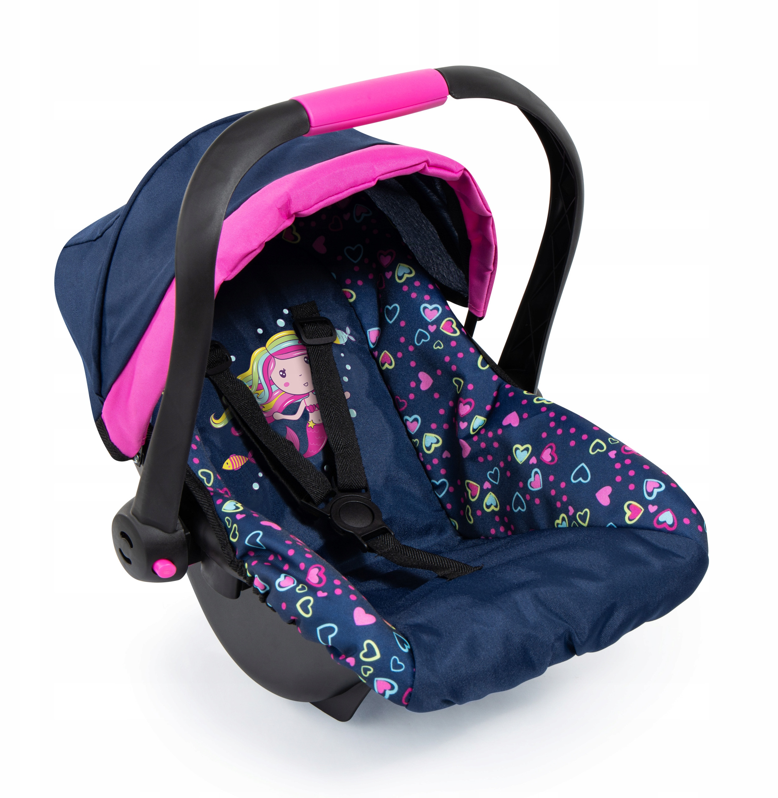 Fotelik samochodowy dla lalki Bayer Design Nosidełko z baldachimem 67917AA – Komfort i styl w podróży