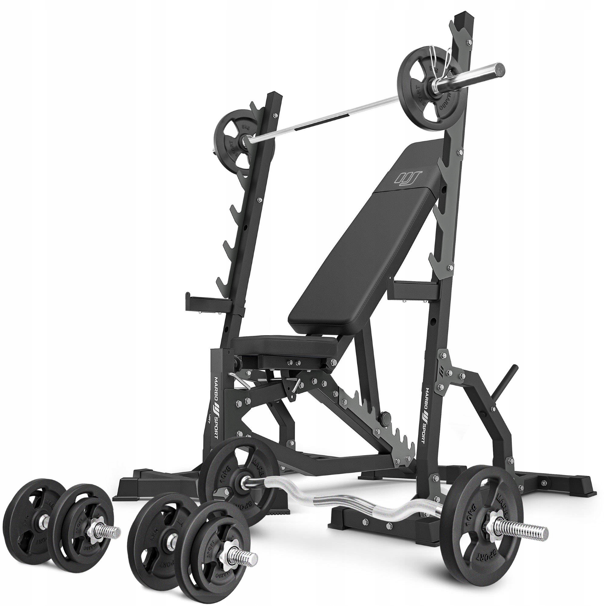 Zestaw MS8_2.0_83KG – Kompletny zestaw do treningu siłowego