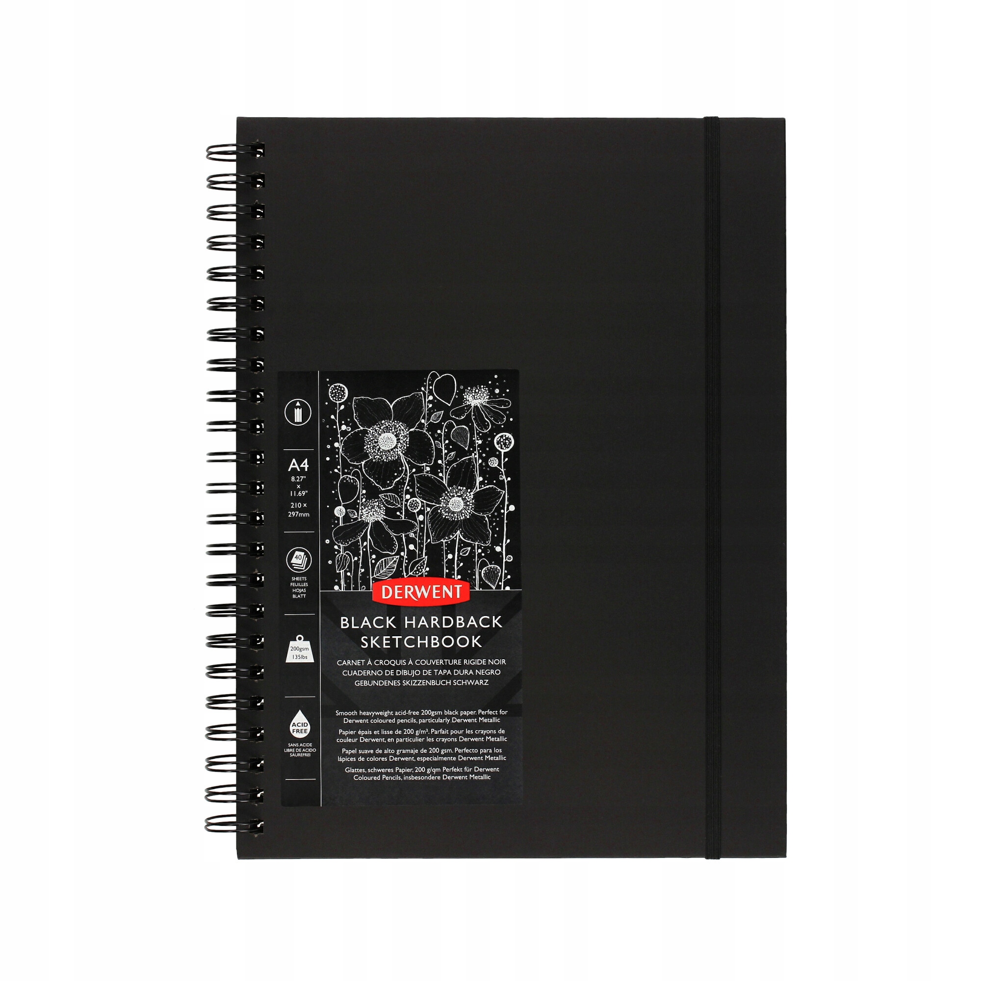 Szkicownik Derwent Black Book A4 – Idealny dla artystów i kreatywnych dusz