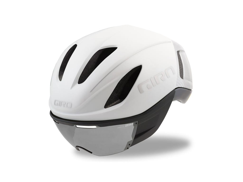 Kask czasowy GIRO VANQUISH INTEGRATED MIPS matte white silver – Doskonała aerodynamika dla rowerzystów