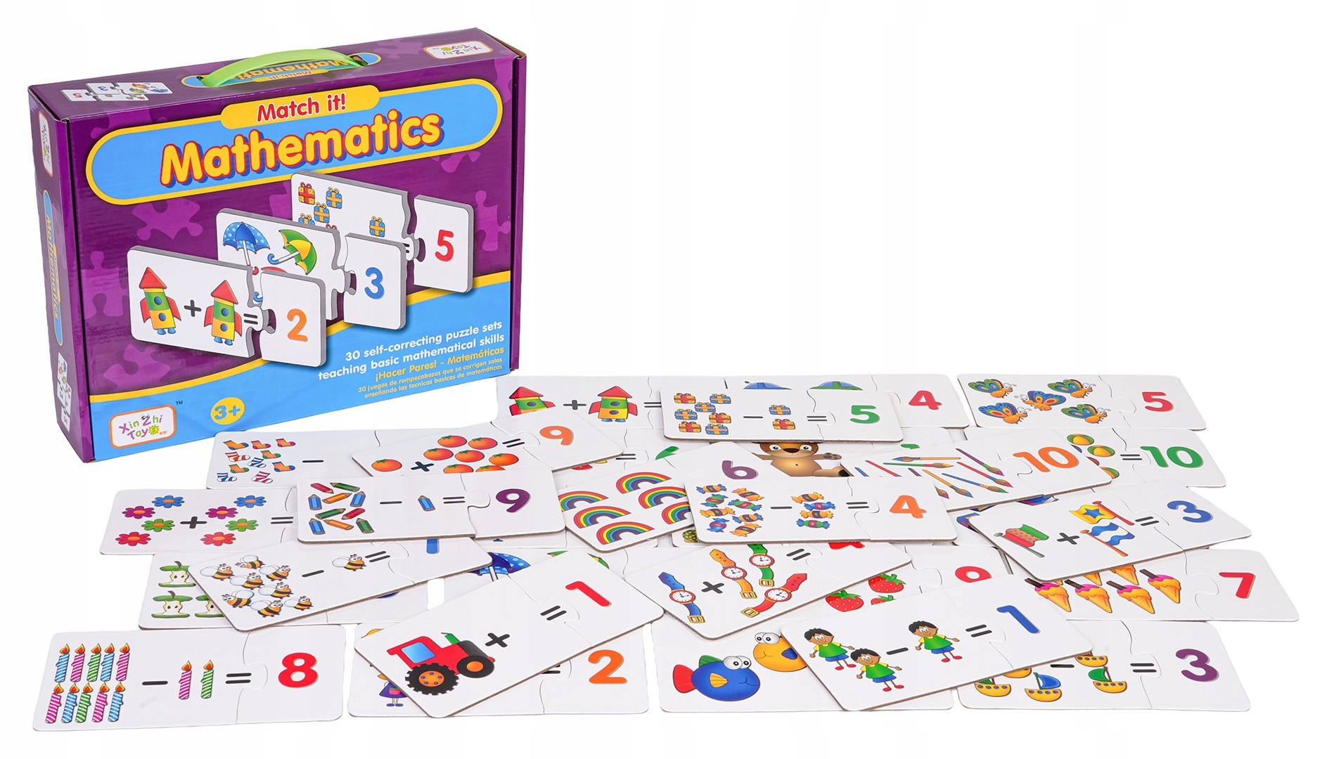 Zawartość zestawu – 30 puzzli do nauki liczenia