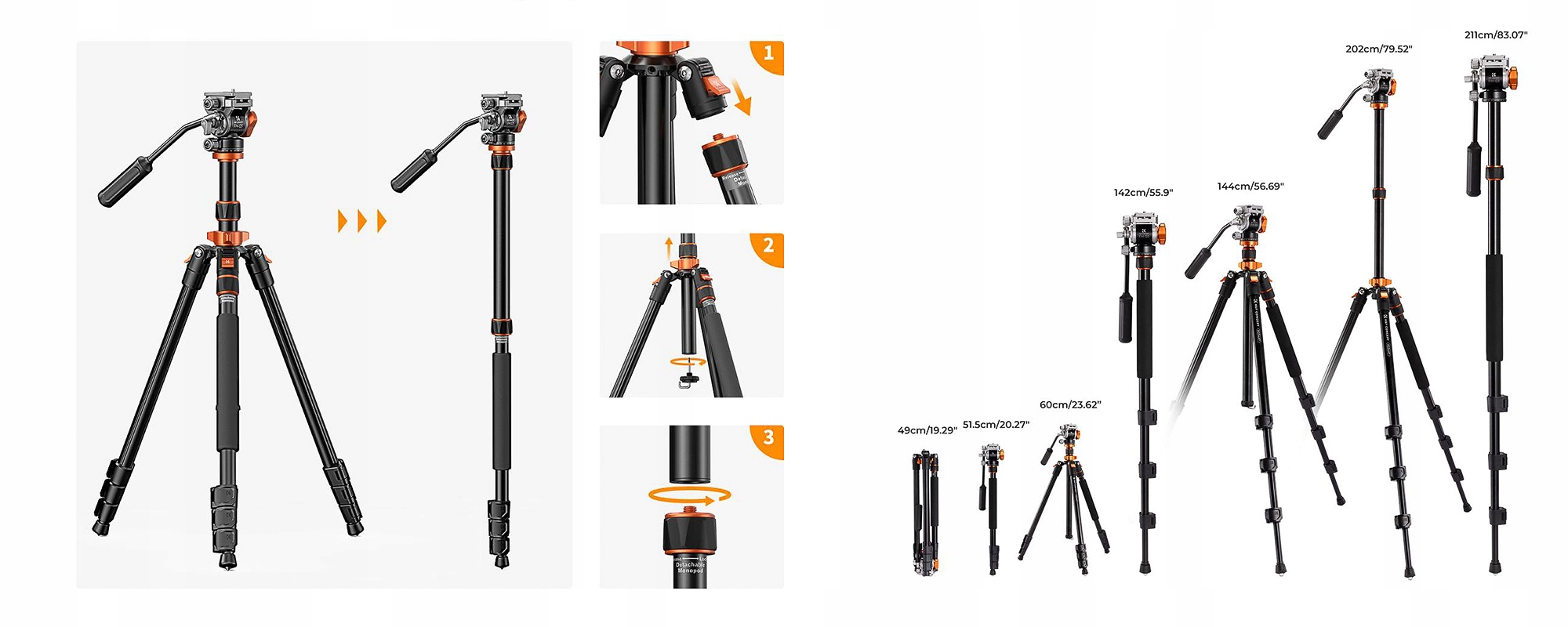 Wszechstronność i funkcjonalność – Statyw i monopod w jednym