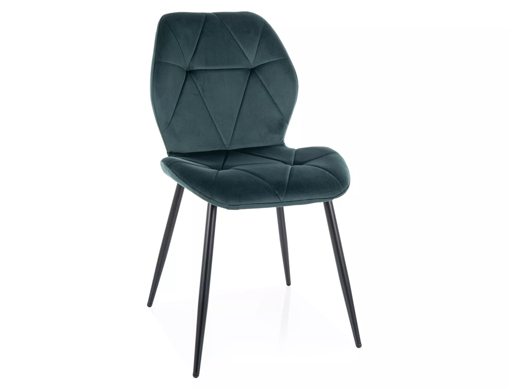 Krzesło tapicerowane RICK VELVET zielone – Elegancja i komfort w Twoim wnętrzu