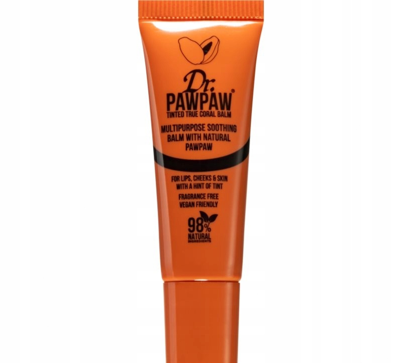 Balsam do Ust Policzków Powiek Tint Wielofunkcyjny True Coral Balm dr PAWPAW – Twoje codzienne wsparcie w pielęgnacji