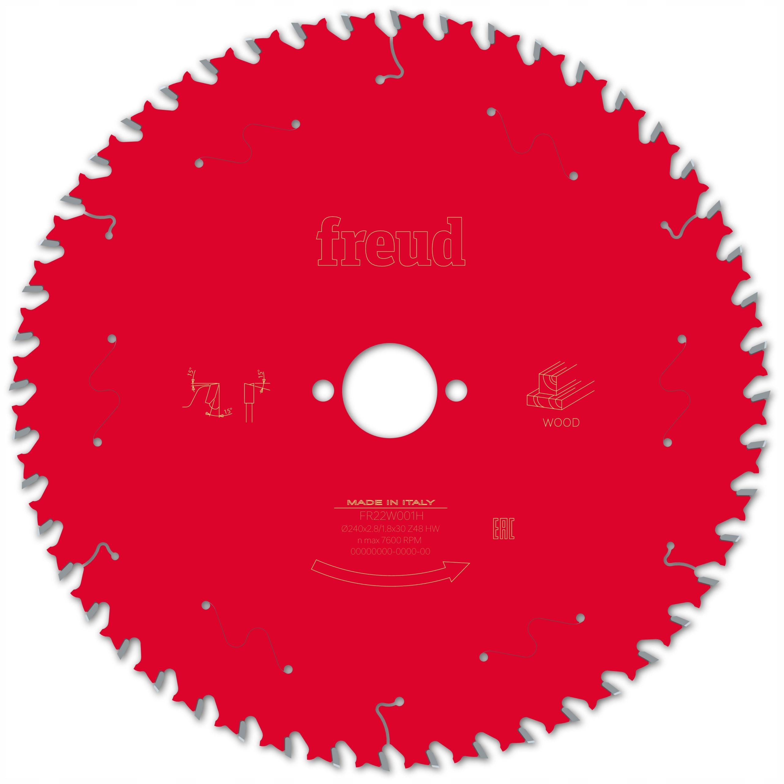 Tarcza Pil. FR22W001H 240X30-48 – Idealna do cięcia drewna i sklejki